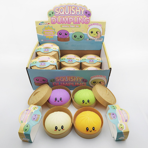 ของเล่นตั้งโต๊ะรูปซาลาเปาขนาดใหญ่ ของเล่นบีบคลายเครียด ซาลาเปาหลากสีสัน ของเล่นเสริมพัฒนาการประสาทสัมผัส ของเล่นบีบซาลาเปา - Product Image 1