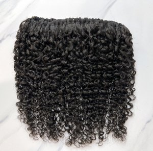 Extensions de cheveux humains brésiliens vierges de luxe 100 % naturels, double épaisseur, micro-liens, bouclés en <span class=keywords><strong>FA</strong></span> profond, pour tresses au crochet – Meilleures ventes - Product Image 3