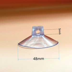 Durable 25-80mm PVC Transparent Perforated Cross-Hole Suction Cup <b>Furniture</b> Accessories Unique Transparent Perforated Design - Product Image 4