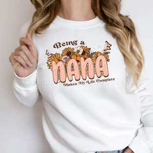 Être une maman rend ma vie complète Dtf prêt à presser Designs transferts DTF en gros pour la fête des mères - Product Image 4