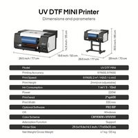 Imprimante d'autocollants numérique A3 UV DTF rouleau-à-rouleau nouvelle Procolored VF13 Pro avec garantie d'un an