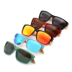 Gafas de Sol Ecológicas con Marco Cuadrado de Bambú y Madera para Hombre, 2026, Lentes Polarizadas TAC con Protección UV400, Logotipo Personalizado - Product Image 3