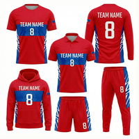 Maillot de football personnalisé par sublimation, ensemble uniforme d'équipe de football, polyester respirant, chemise à séchage rapide, ensembles de football OEM