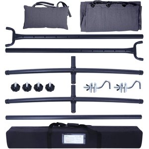 Supporto per <span class=keywords><strong>amaca</strong></span> <span class=keywords><strong>da</strong></span> spiaggia <span class=keywords><strong>da</strong></span> <span class=keywords><strong>viaggio</strong></span> durevole all'aperto supporto per <span class=keywords><strong>amaca</strong></span> portatile pieghevole con struttura in metallo - Product Image 3