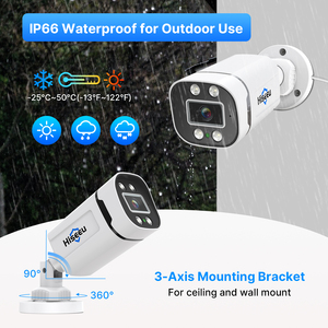 Hiseeu - Sistema de Cámaras de Seguridad AHD 5MP HD de 8 Canales, Resistente al Agua, para Exteriores, Kit DVR AKIT-8AHB915, Más Vendido - Product Image 3
