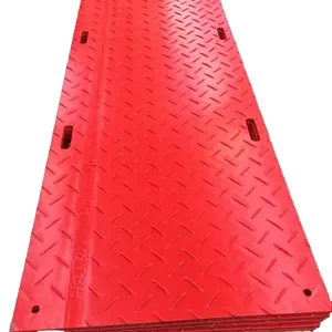 100%HDPE plastic Bog Mats/Running Track Covers mat/Plastic Ground Protection red Track Mats