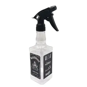 Fabrika özel etiket Salon kuaför saç araçları 500ML kuaför su püskürtme şişesi