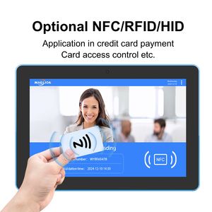 טאבלט אנדרואיד עם מסך מגע קיבולי 10 נקודות, מסך HD IPS, מעבד RK3566, בהירות 280 ניטים, Wifi / Bluetooth / RJ45, תמיכה ב-PoE, מסך מגע, NFC, אפשרות לתלייה על קיר - Product Image 3