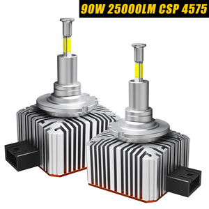 หลอดไฟ LED สว่างพิเศษ แทนหลอดไฟ HID 12V รุ่น D ซีรีส์ 360 Canbus 90W หลอดไฟซีนอน Canbus D1S D2S D3S D4S ไฟหน้า LED - Product Image 1