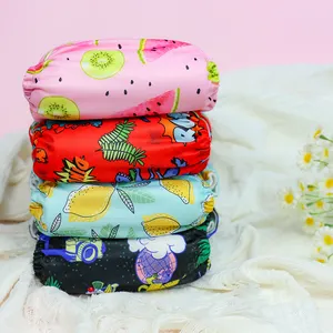 अननबेबी कस्टम लोगो डिज़ाइन पर्यावरण अनुकूल आधुनिक पुन: प्रयोज्य नैपी धोने योग्य साबर कपड़े का कपड़ा बेबी डायपर