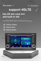 Radio de Coche 2 Din con Android 14 y GPS para Audi A4/B6/B7/S4/RS4/Seat Exeo 2002-2012, Pantalla Táctil HD, CarPlay Integrado, Audio Estéreo