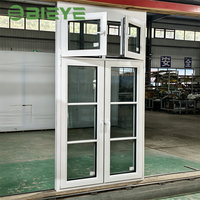 Fenêtre en aluminium série 86 fournie par l'usine, finition de surface multicolore pour les travaux de développement immobilier