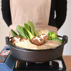 Casserole en <span class=keywords><strong>fonte</strong></span> Bonheur Pot extérieur Sukiyaki Pan Pot en fer forgé Melting Pot avec <span class=keywords><strong>couvercle</strong></span> en bois - Product Image 1