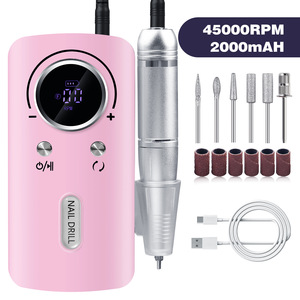 <span class=keywords><strong>Ponceuse</strong></span> à <span class=keywords><strong>Ongles</strong></span> Rechargeable Professionnelle V1 Haute Vitesse 45000 Tr/Min avec Écran LCD, Faible Bruit, Moteur Sans Balais et Embouts pour <span class=keywords><strong>Manucure</strong></span> - Product Image 5