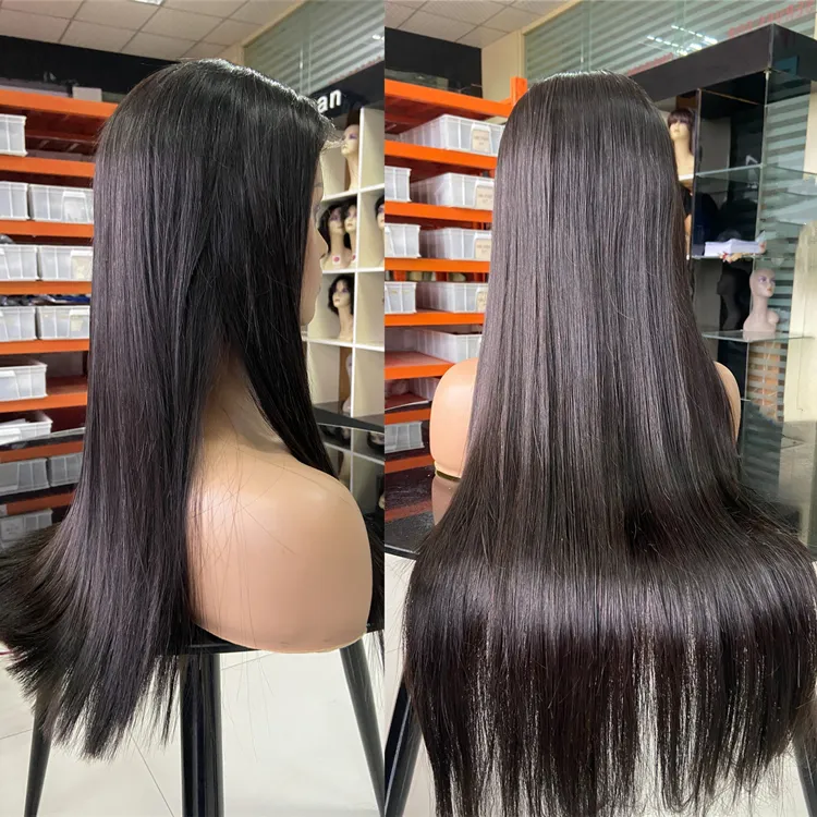 Bone Straight Human Hair Wigs Vietnamese Raw Brazilian Virgin Hair Swiss Lace Front Wigs Human Hair Glueless Full Hd Lace Wigs