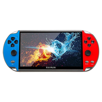 Console de Jeux Vidéo Portable FORYOBUD X12 Plus 7 Pouces Intégrant 10000 Jeux, Manette Double Joystick, 16 Go