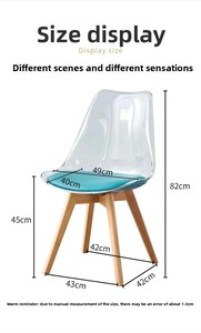 Restaurant moderne pied <span class=keywords><strong>en</strong></span> bois scandinave classique usine Design pp chaise <span class=keywords><strong>en</strong></span> plastique café ensemble <span class=keywords><strong>de</strong></span> salle à manger avec <span class=keywords><strong>6</strong></span> <span class=keywords><strong>chaises</strong></span> table à manger - Product Image 6
