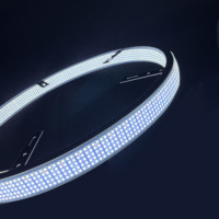 Lampes de jantes Lumina haute performance 5 rangées blanc pur 16000LM, kit de 4 éclairages de roue blancs 5 rangées 15/17/20 pouces 12V