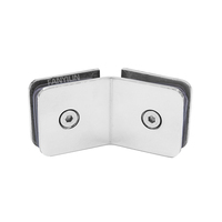 Support de fixation en acier inoxydable 304 pour porte de douche en verre, pince à verre à 135 degrés pour cabine de douche