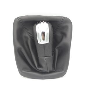 Poignée de levier de vitesse manuelle Skoda en cuir noir ergonomique pour modèles Skoda - Product Image 2