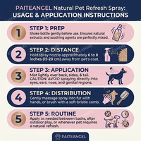 Spray Parfumé pour Chien 50ml Hypoallergénique Éliminateur d'Odeurs pour Animaux Rafraîchissant Naturel Salon de Toilettage Logo Personnalisé