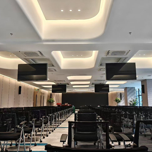 حامل تلفزيون كهربائي قابل للطي والسحب من السقف لشاشات 32-55 بوصة، مناسب لغرفة المعيشة - Product Image 3