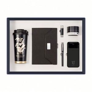 New Design Customization Factory Outlet Luxury Vacuum Cup <b>Notebook</b> Gift Items Souvenir Office <b>Set</b> With Logo - Product Image 2
