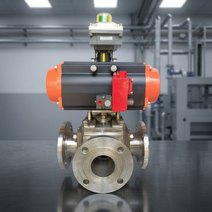 Válvula de Bola Neumática de 3 Vías Allied Core International - Materiales de Acero Inoxidable y Acero al Carbono, Garantía de 1.5 Años - Product Image 2