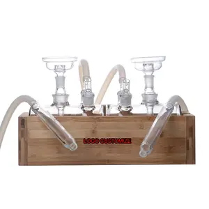 ขวดแก้วมอระกู่สำหรับสูบบุหรี่ <span class=keywords><strong>Hoki</strong></span> ICE shesha hookan หรูหรามืออาชีพ - Product Image 1
