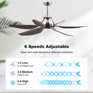 Hiện đại quạt trần với LED Light DC động cơ cao luồng không khí từ xa cho phòng khách phòng ngủ quạt trần - Product Image 3