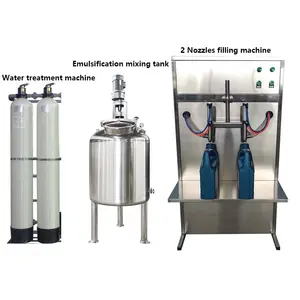 Small Business Semi automatic Liquid Soap Mixing And Filling Machine Liquid Detergent Antifreeze Filling Machine Line