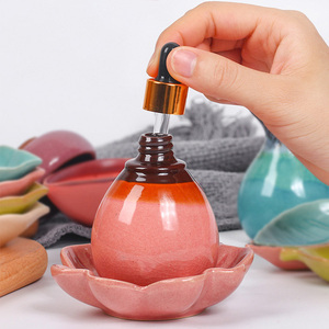 Botellas de Cerámica de Alta Gama para Uso Corporal en Salones de Belleza Profesionales, Botellas para Aceites Esenciales con Diseño de Grietas de Hielo, GZ RTS, Pedidos Mixtos al por Mayor - Product Image 3