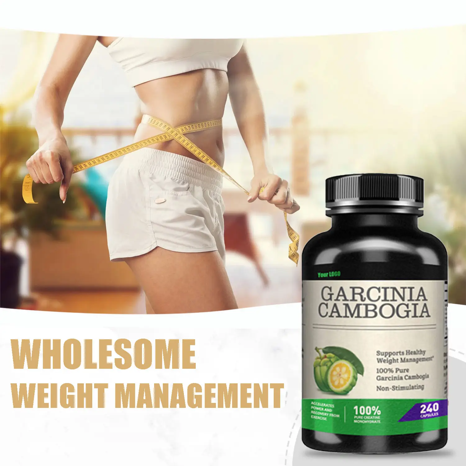 OEM/ODM Weight loss garcinia cambogia pills herbal supplements fat burner slimming capsules