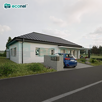 Panneau en mousse de ciment de conception européenne, maison préfabriquée intelligente, énergie solaire, étanche, module de maison à 3 chambres, villa, supermarché, entrepôt