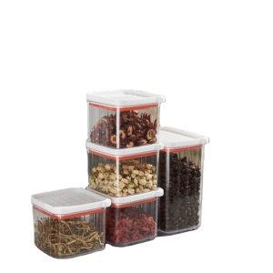 Storage Jars Grains Kitchen Storage Food-grade Transparent Plastic Cans Boxes Snacks Dry Goods Tea Storage Cans