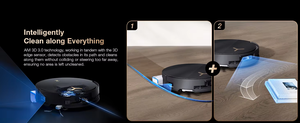 หุ่นยนต์ดูดฝุ่น DEEBOT X8 PRO แรงดูด 18000Pa รุ่น AI เต็มรูปแบบ พร้อมฟังก์ชั่นถูพื้นแบบล้างตัวเอง ถูพื้นด้วยน้ำร้อน ระบบ LDS กวาดพื้นอัตโนมัติสำหรับใช้ในบ้าน - Product Image 6