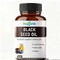 Huile de Nigelle Vierge Pressée à Froid en Capsules Végétaliennes 1000mg pour Adultes, Marque Privée OEM, pour le Soutien Immunitaire, la Santé de la Peau et des Cheveux