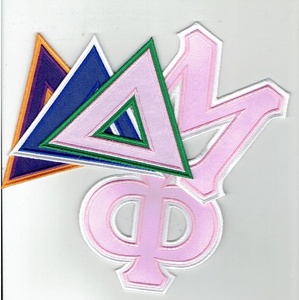 แพทช์ปักผ้าทอลายทแยงแบบรีดบนรูปร่างตามสั่ง - Product Image 1