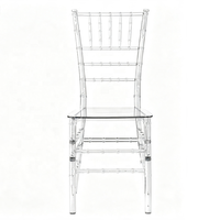 Chaise Chiavari en résine acrylique transparente empilable pour mariage, banquet, fête et événements – Vente en gros