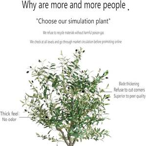 <span class=keywords><strong>OH</strong></span> ARTS Olivier artificiel réaliste, tronc en fibre de verre, résistant aux UV, décoration intérieure et extérieure, maison, hôtel, restaurant, vert - Product Image 4