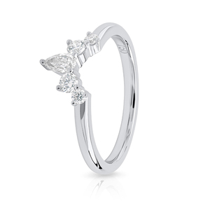 Bague en or jaune/rose/blanc 18 carats avec diamant de laboratoire - Product Image 4