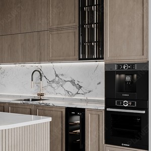 Nhà Bếp Kiểu Mỹ Giản Dị Phổ Biến Tủ Bếp Nhà Bếp Kiểu Mỹ Thiết Kế Hiện Đại Đầy Đủ Món Ăn - Product Image 6