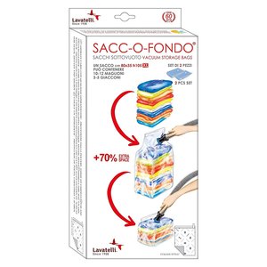 Set sacchi salvaspazio sottovuoto 2 pz (80x35x105cm) SACCOFONDO 527 - Product Image 1