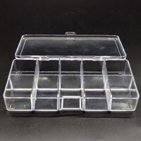Boîte de rangement en PS à 10 compartiments pour petites pièces de quincaillerie, organisateur de perles artisanales, petits accessoires
