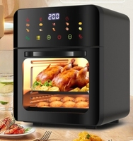 Alat Dapur Kecil Multifungsi Penggorengan Udara Pintar dengan Layar LED Sentuh Kontrol Suhu yang Dapat Disesuaikan
