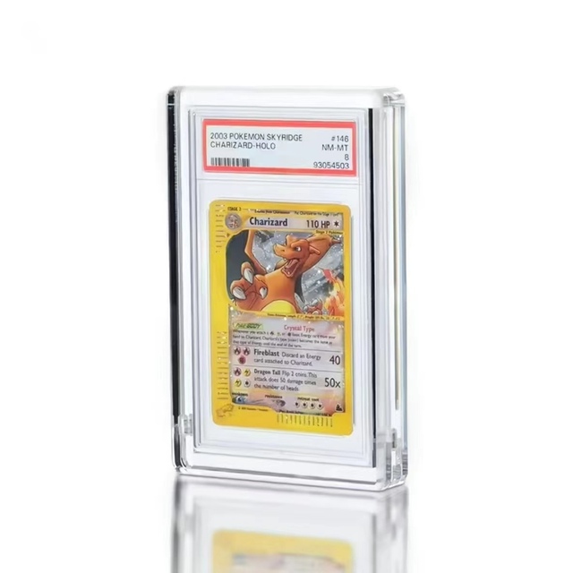 Modern Customized Single-Card Clear Display Cases Made Acrylic (PMMA) Magnetic Anti-UV Coating Easy Assembly Desktop 8mm