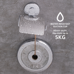 <span class=keywords><strong>Portarotolo</strong></span> per Carta Igienica <span class=keywords><strong>da</strong></span> Bagno Autoadesivo a Ventosa Incassato Cromato con Ganci a Ventosa - Product Image 5