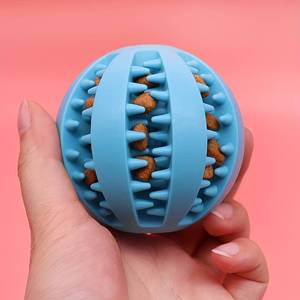 Balle de dressage pour chien durable en caoutchouc naturel, indestructible, couineuse, jouet interactif à mâcher pour chien, balle pour chien en TPR - Product Image 6