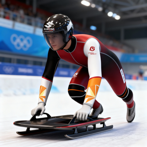 Combinaison de <span class=keywords><strong>luge</strong></span> aérodynamique coupe-vent et durable pour hommes, idéale pour l'entraînement sportif sur <span class=keywords><strong>glace</strong></span> - Product Image 6