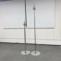 Mât de drapeau en aluminium sur pied pour intérieur, taille personnalisée, 9 kg, base de 36 cm, style fanion, pour décoration de bureau et de hall, Moyen-Orient Arabie Saoudite